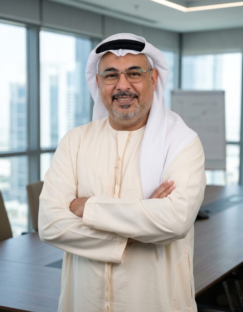 Hadi Jawad, founder of Lumina Plus, in his Dubai office